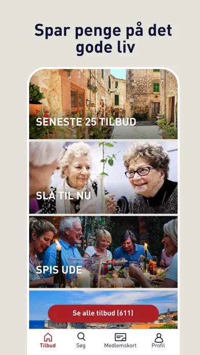 Скриншоты Ældre Sagen Tilbud