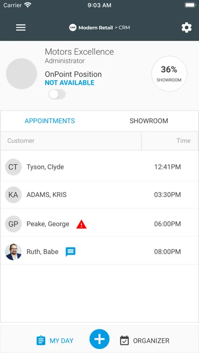 Capturas de pantalla de CDK Modern Retail CRM