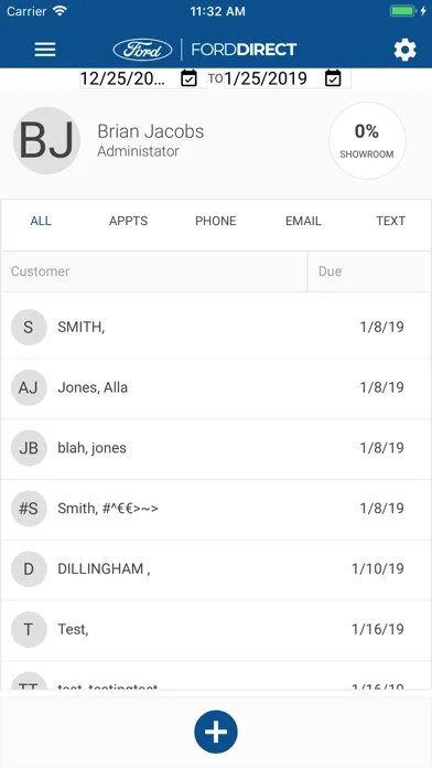 Ảnh chụp màn hình của FordDirect CRM Pro Mobile