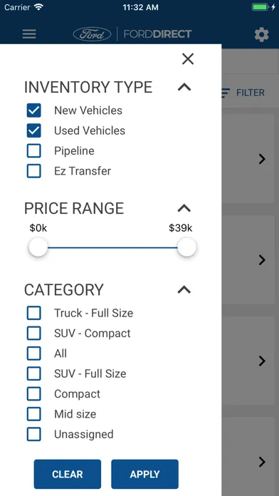 Ảnh chụp màn hình của FordDirect CRM Pro Mobile