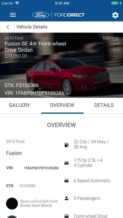 Ảnh chụp màn hình của FordDirect CRM Pro Mobile