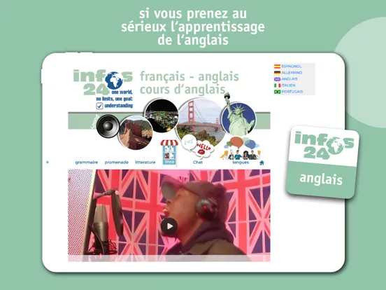 Zrzuty ekranu anglais cours complet iPad 