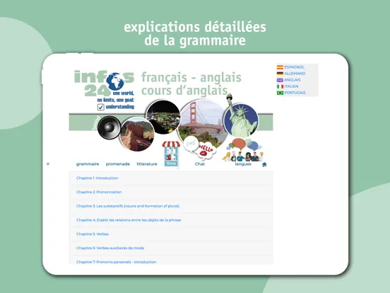 Zrzuty ekranu anglais cours complet iPad 