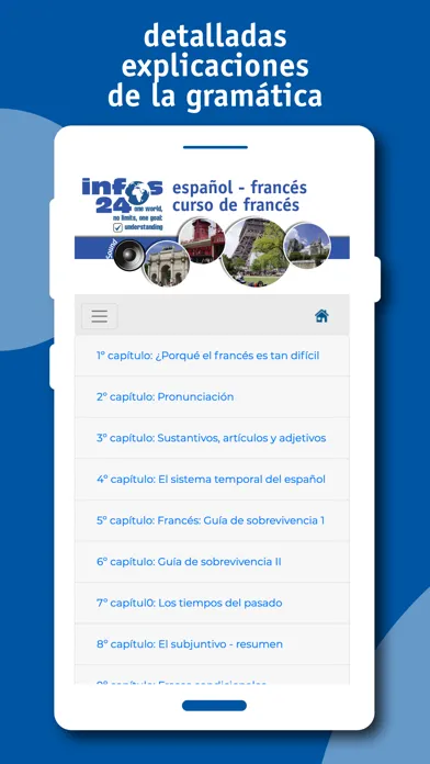 Tangkapan layar curso de francés