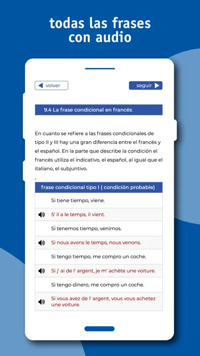 Tangkapan layar curso de francés