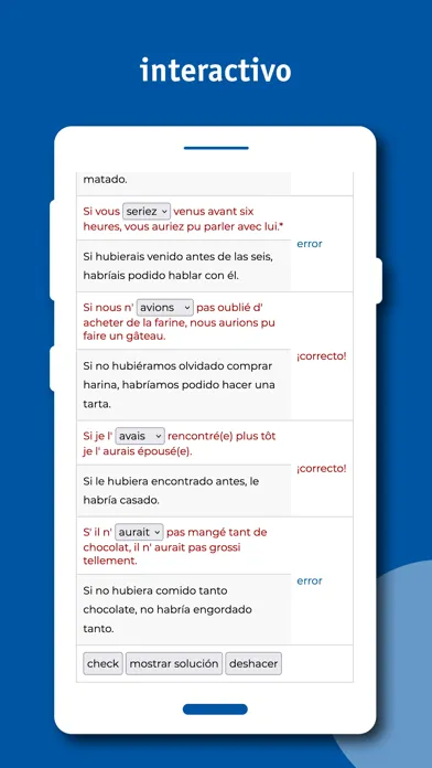 Tangkapan layar curso de francés