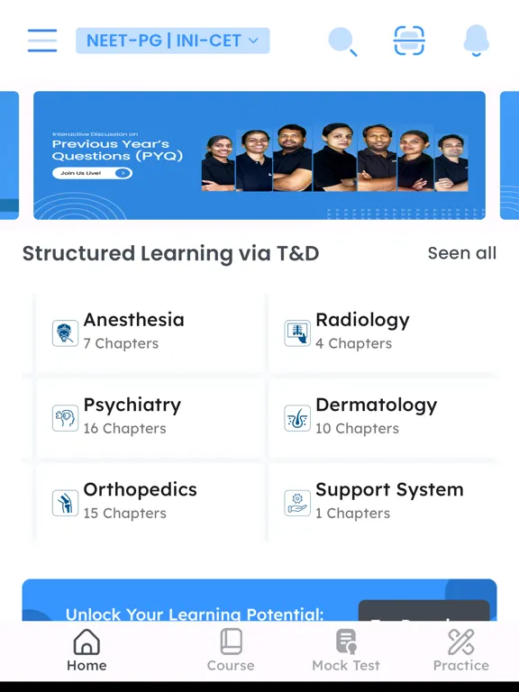 Medico: NEET-PG | INICET Prep iPad  سکرین شاٹس