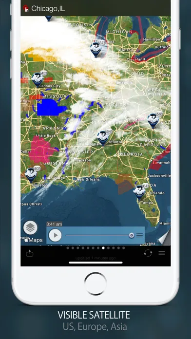 Tangkapan skrin Radar HD Future Weather Radar