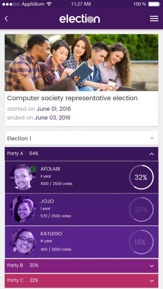 Election App स्क्रीनशॉट