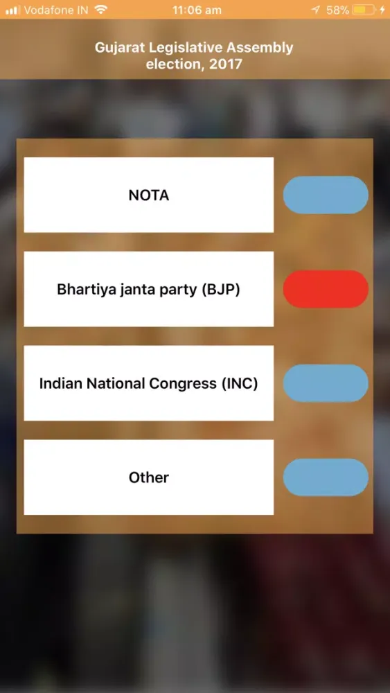 Screenshot di Election India