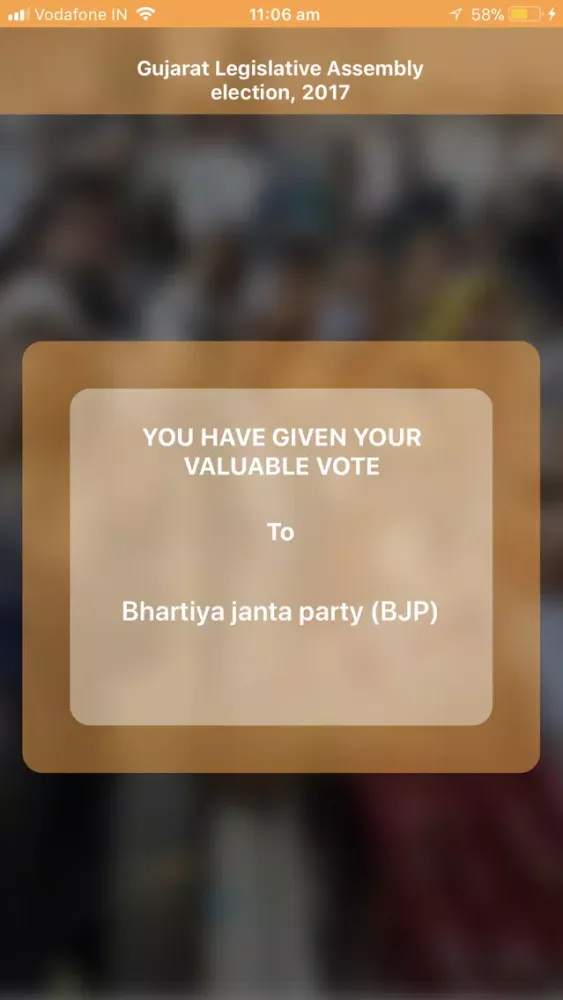 Screenshot di Election India