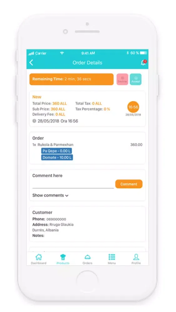 تصاویر Order Management - Snapfood