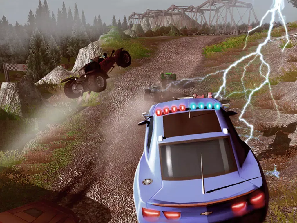 Capturas de pantalla de A Death Racer 3D Free: Best Road Battle of All Vehicles iPad 