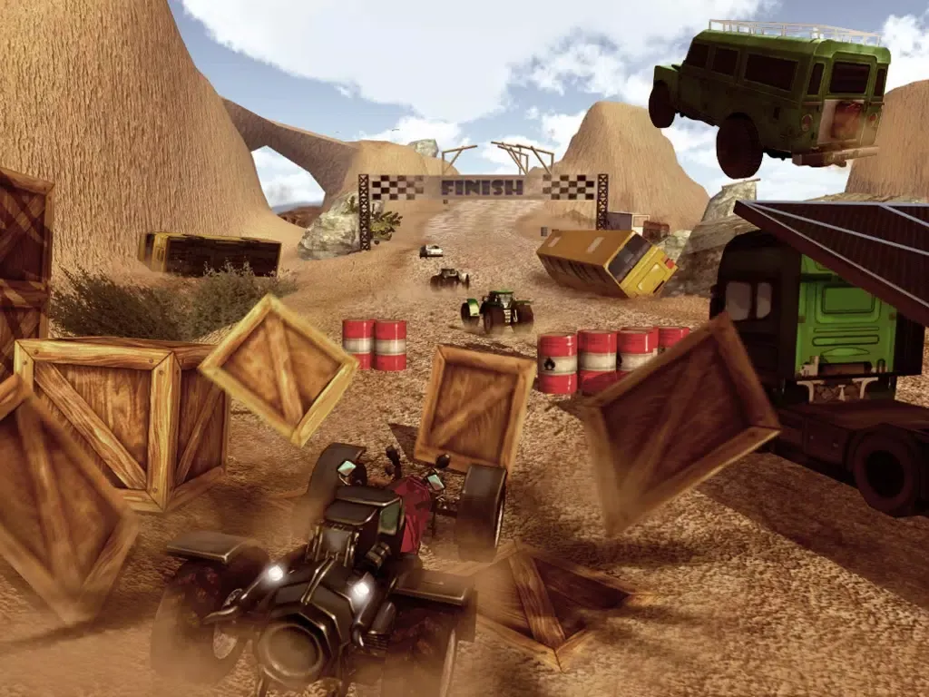 Capturas de pantalla de A Death Racer 3D Free: Best Road Battle of All Vehicles iPad 