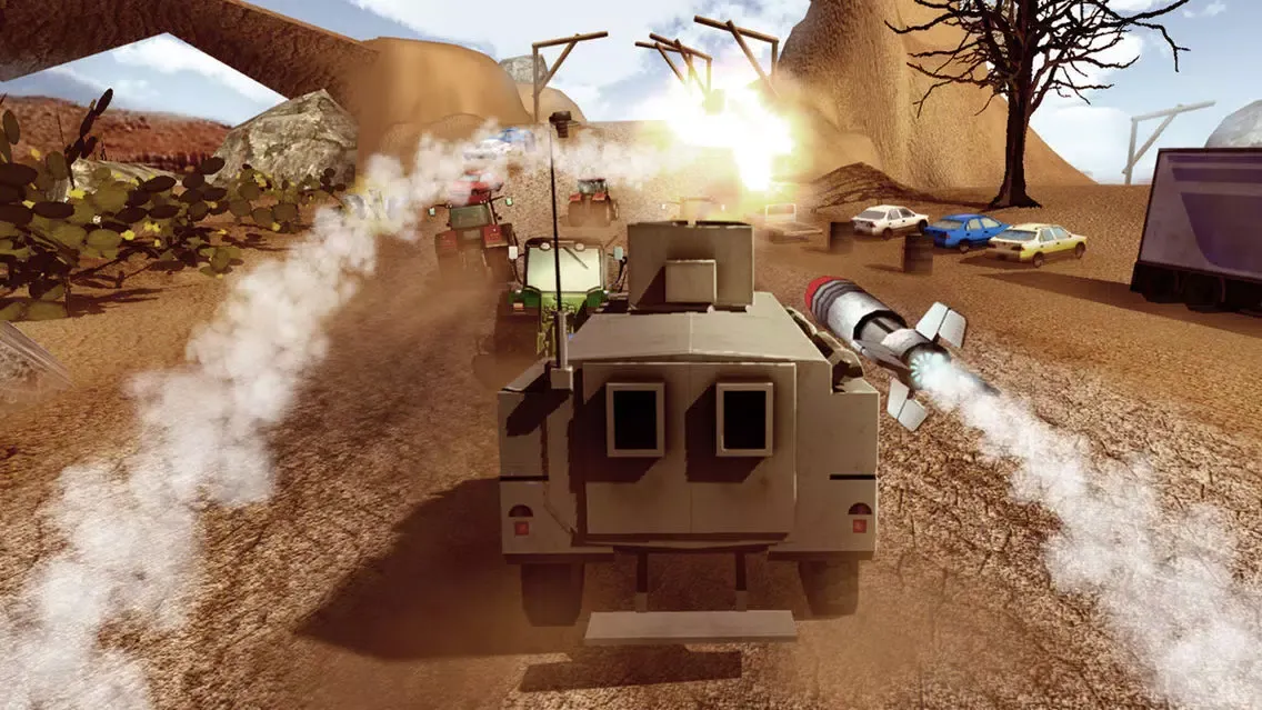 Capturas de pantalla de A Death Racer 3D Free: Best Road Battle of All Vehicles