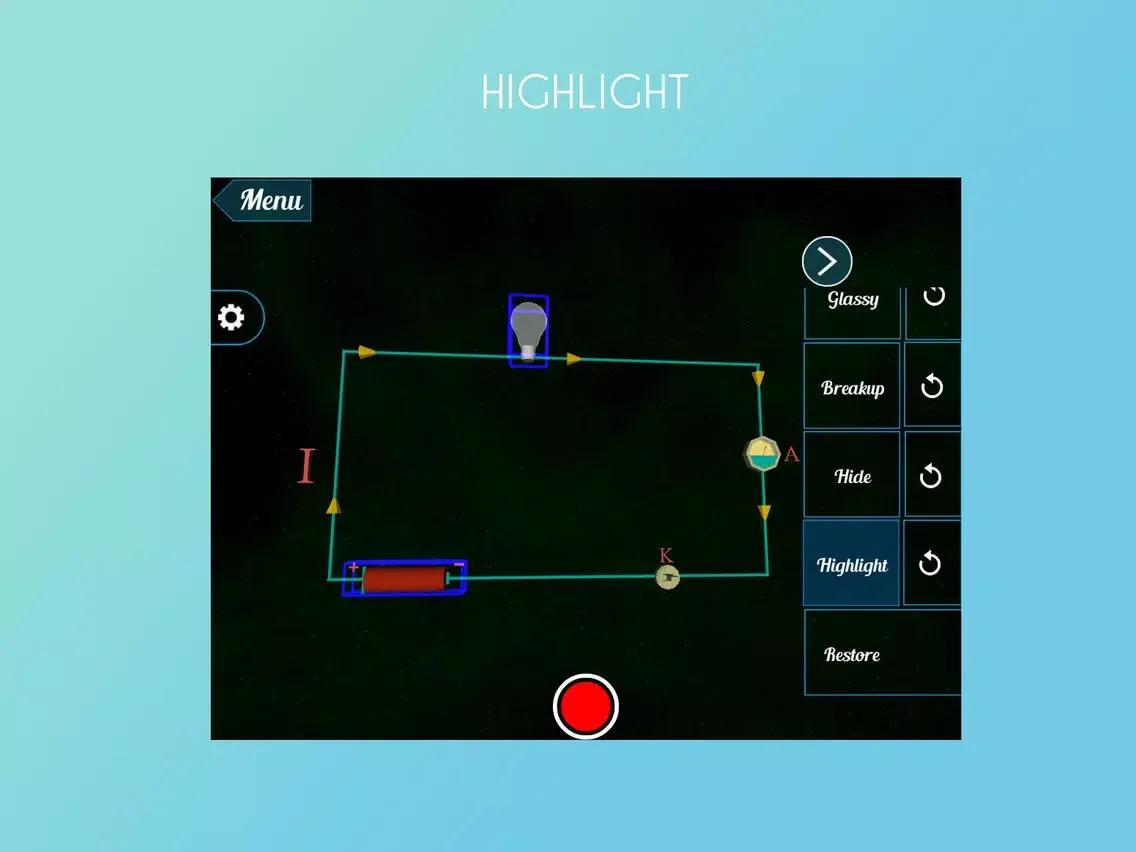 Virtual Reality(VR) Electric Circuit iPad 应用截图
