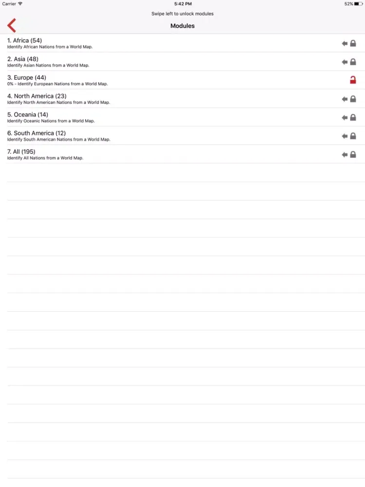 Capturas de tela do Feed Your Elephant Countries iPad 