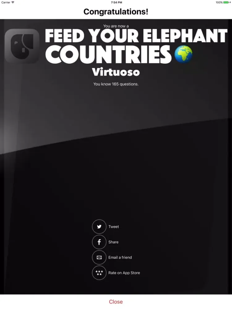Capturas de tela do Feed Your Elephant Countries iPad 