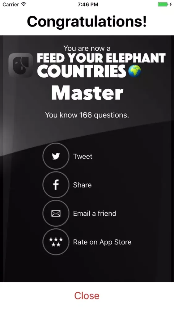 Capturas de tela do Feed Your Elephant Countries