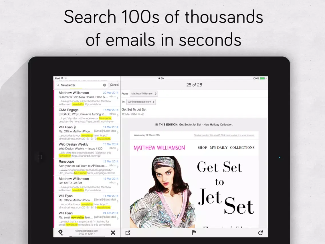 Offline Mail iPad  Ekran Görüntüleri
