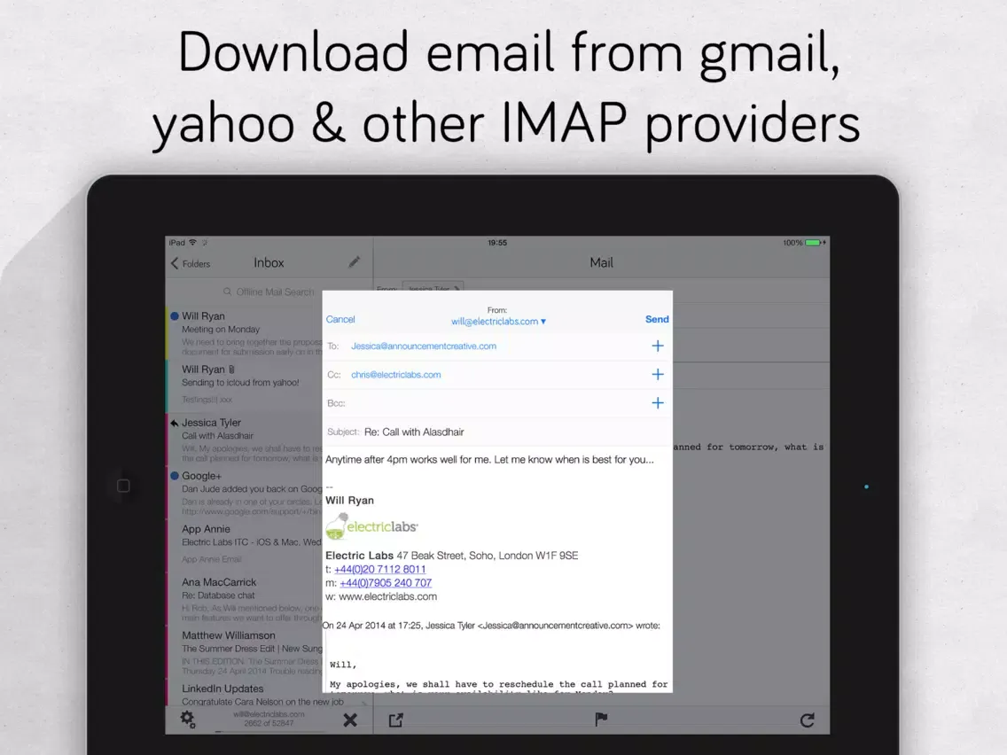 Offline Mail iPad  Ekran Görüntüleri