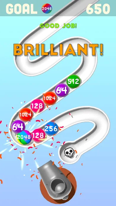 Tangkapan skrin 2048 Bubble Burst