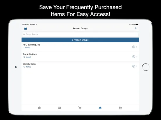 Electric Supply Inc OE Touch iPad  Screenshots