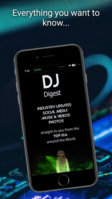 Captures d'écran de DJ Digest