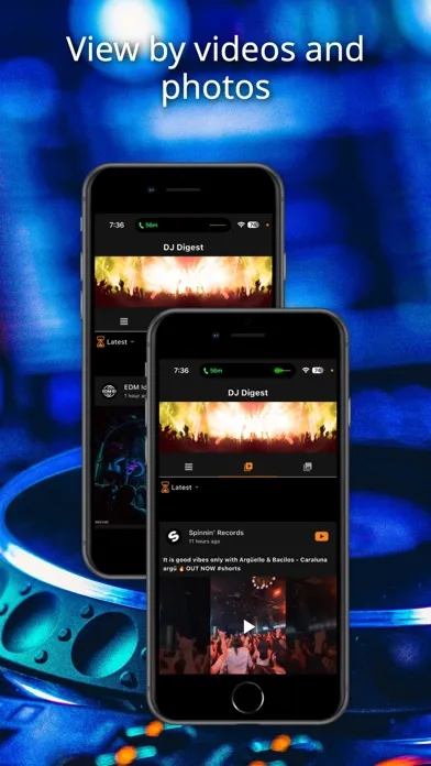 Captures d'écran de DJ Digest