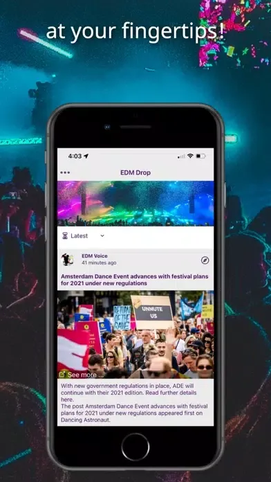 ภาพหน้าจอของ The EDM Drop