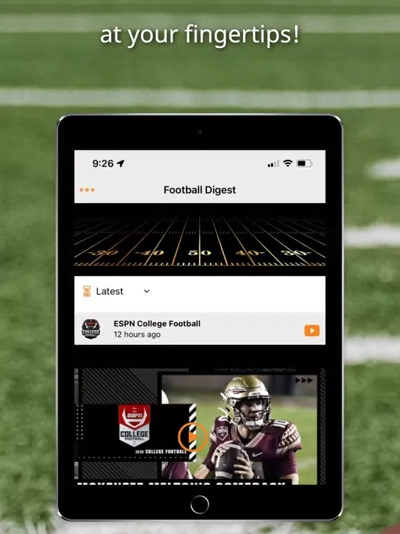 Captures d'écran de Football News Digest iPad