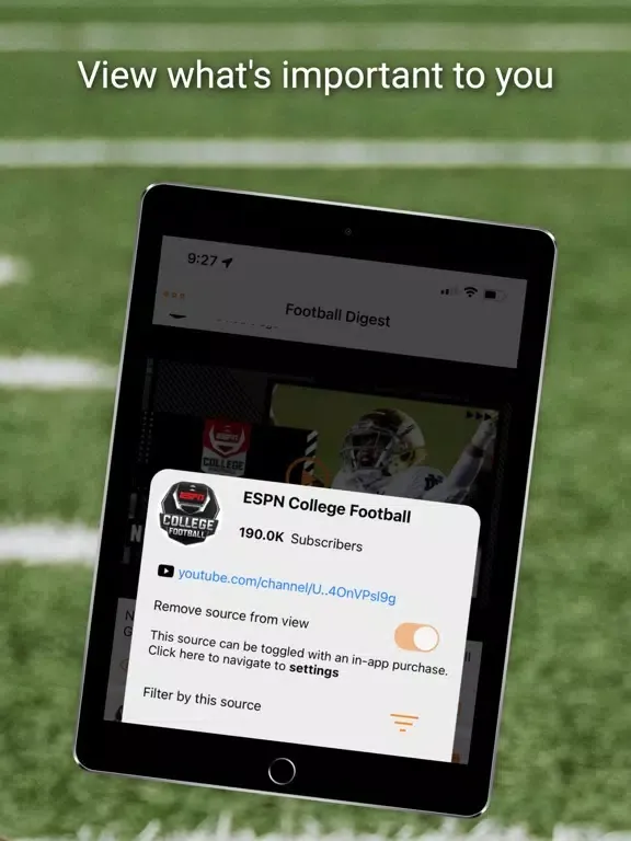 Captures d'écran de Football News Digest iPad