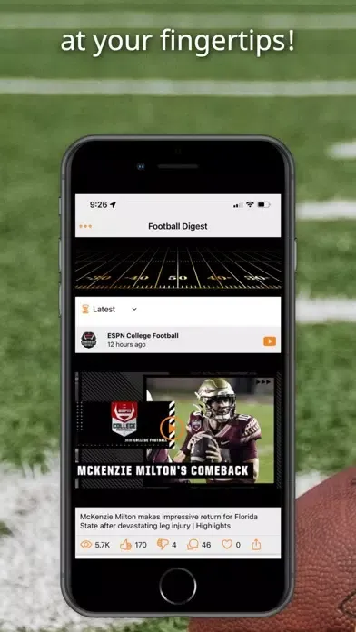 Captures d'écran de Football News Digest