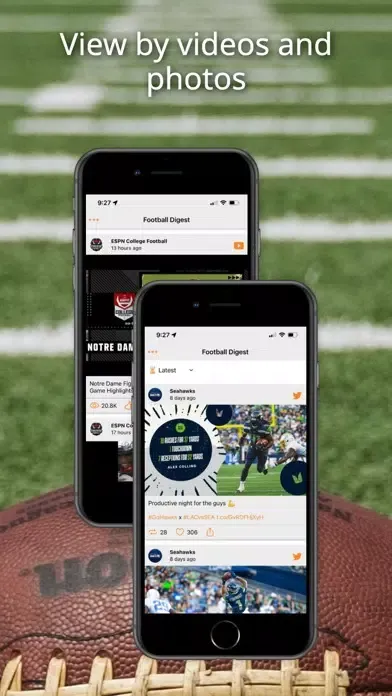 Captures d'écran de Football News Digest