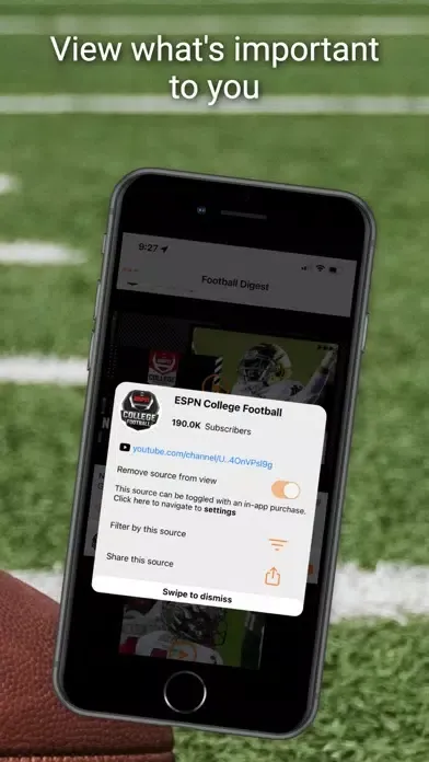 Captures d'écran de Football News Digest