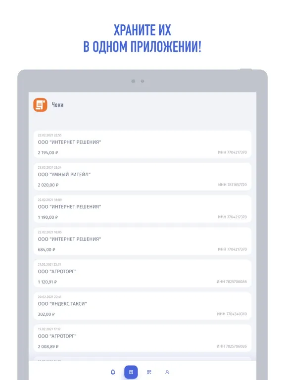 Мои чеки онлайн iPad 应用截图