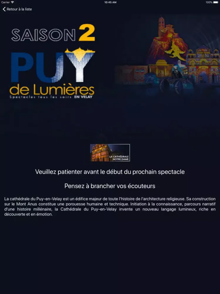 Zrzuty ekranu Puy de Lumières iPad 