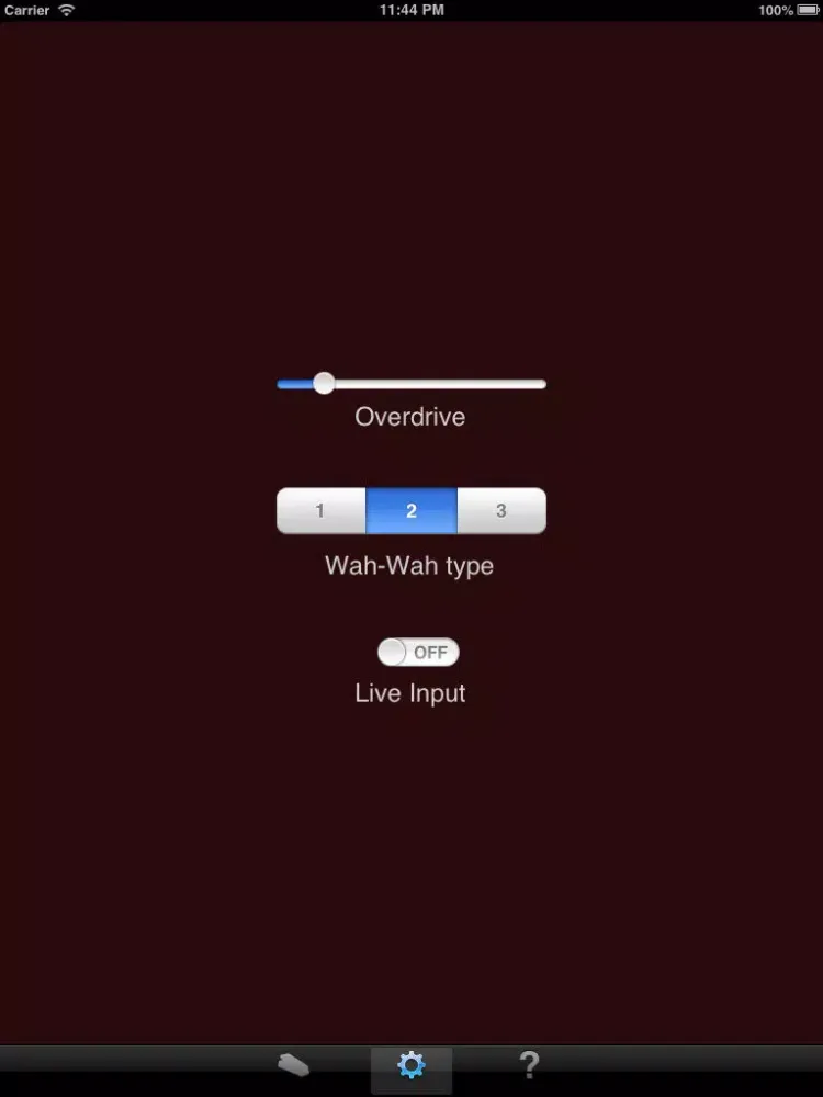 Tangkapan skrin Wah-Wah iPad 