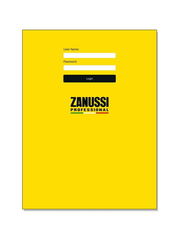 Zanussi Professional Pricelist iPad  スクリーンショット