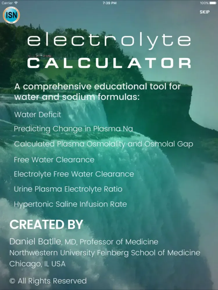 تصاویر Water and Sodium Formulas iPad 