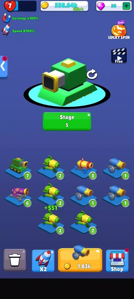 Turret Shot Shooting Stack 3D Screenshots