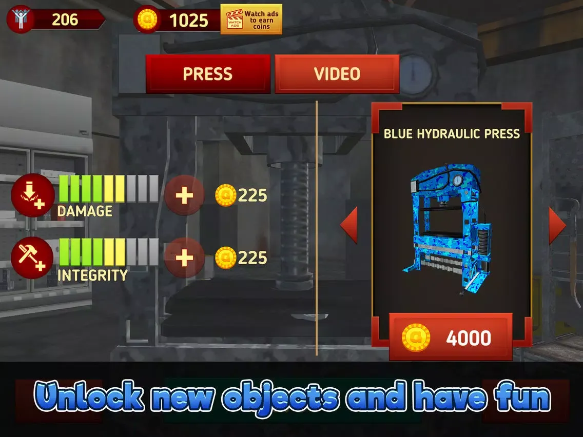 Hydraulic Press - Crush Things iPad  স্ক্রিনশট