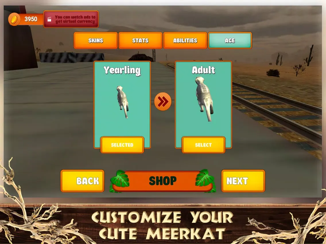 ภาพหน้าจอของ Meerkat Simulator: Animal Life iPad 