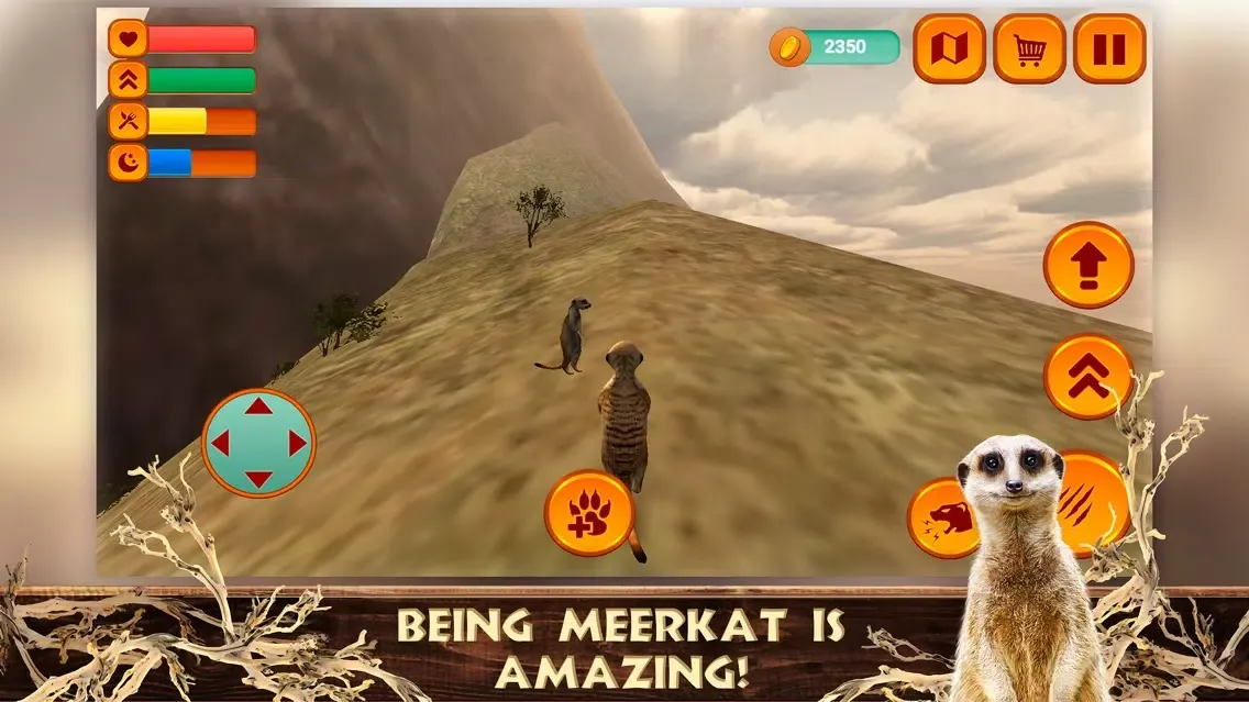 ภาพหน้าจอของ Meerkat Simulator: Animal Life