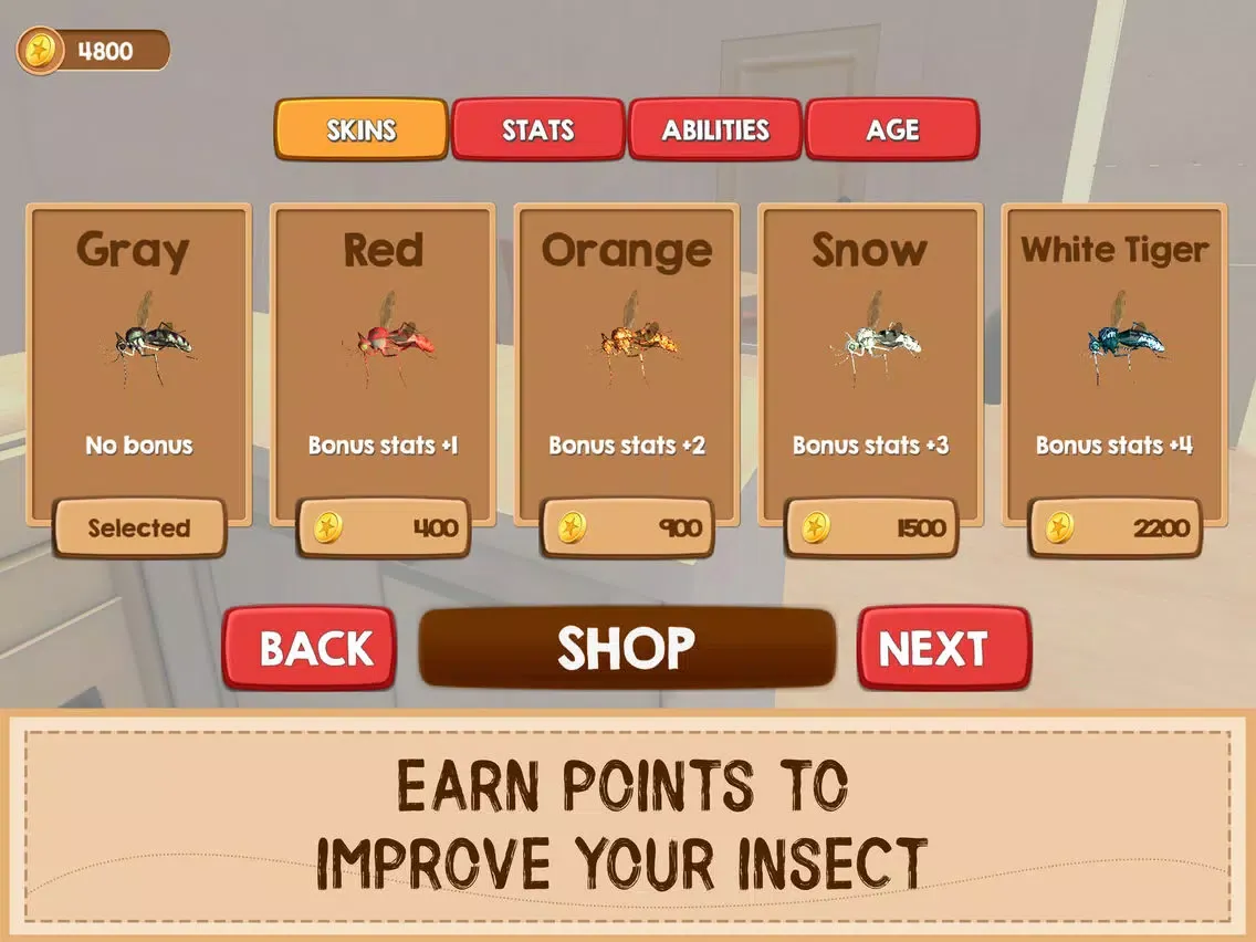 Ảnh chụp màn hình của Mosquito Insect House Survival iPad 