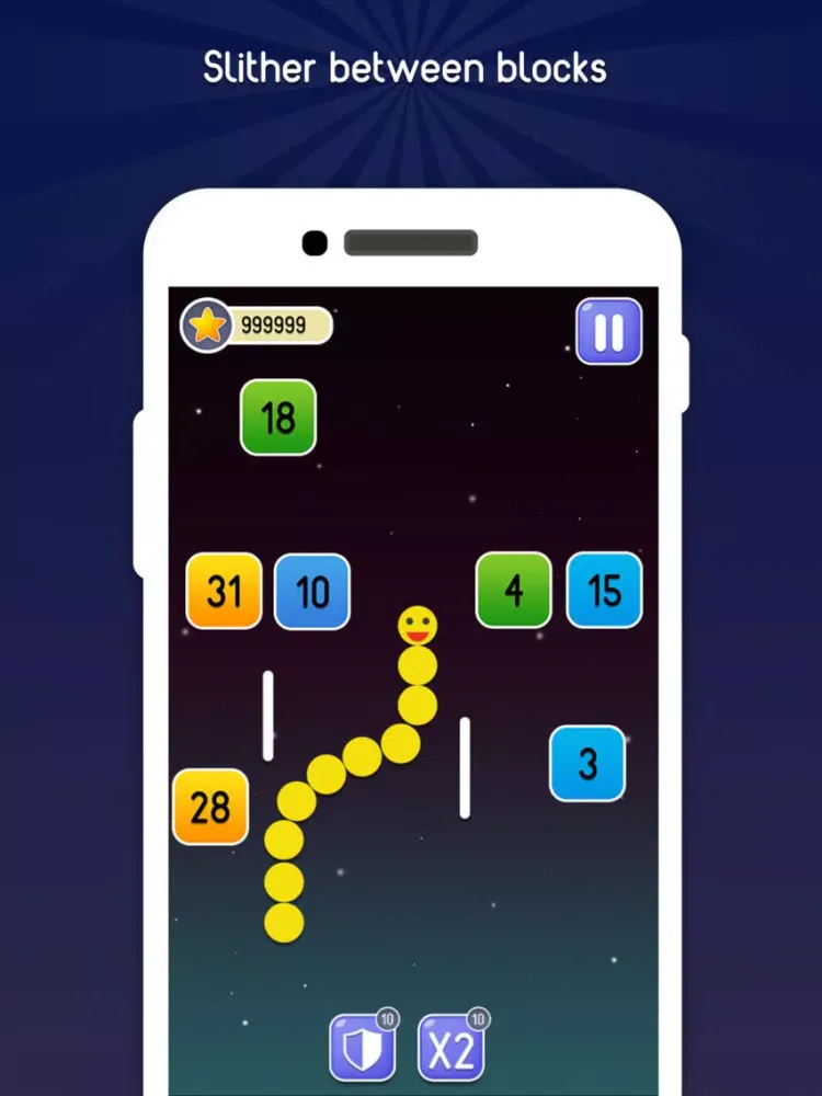 Slither Snake vs Bricks iPad スクリーンショット