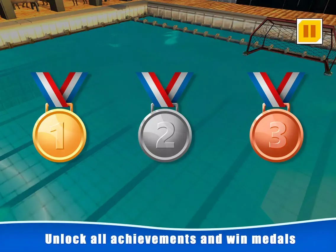 Tangkapan skrin Water Polo Swimming Sports 3D iPad 