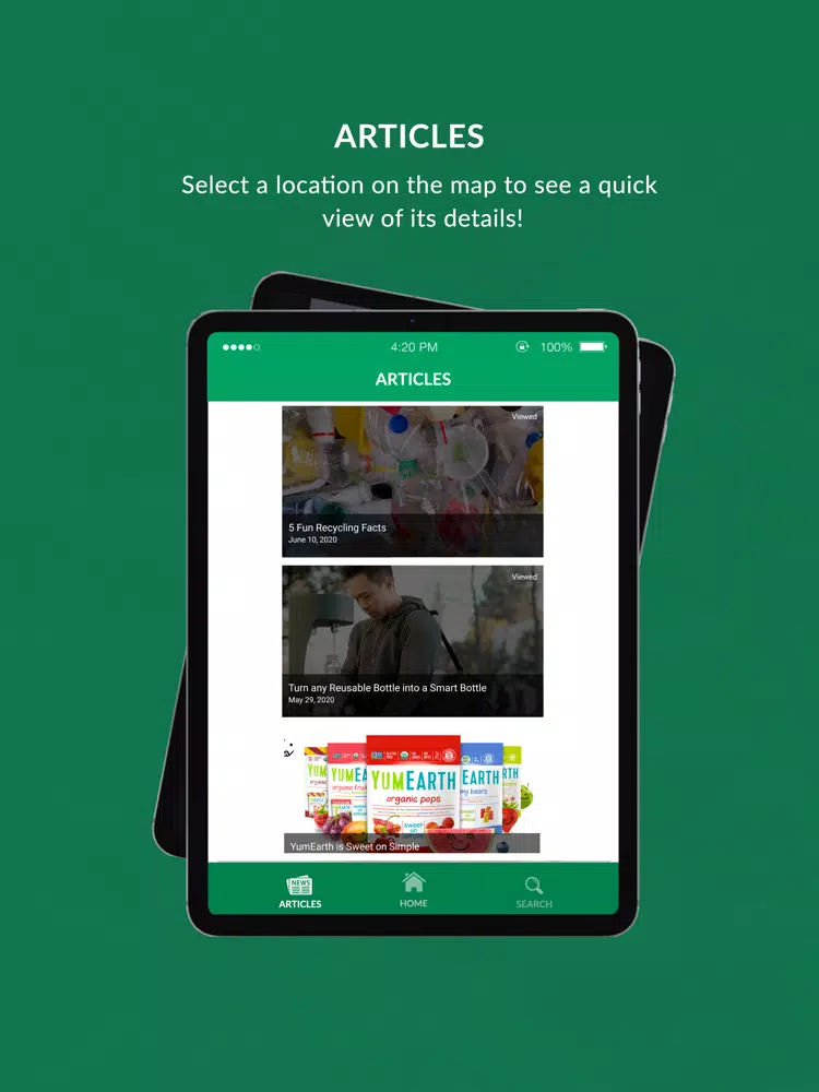 RecycleNation iPad 應用截圖