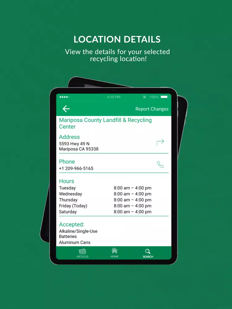 RecycleNation iPad 應用截圖