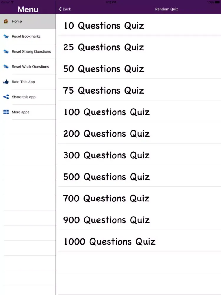 Zrzuty ekranu Electronics and Communication Quiz iPad